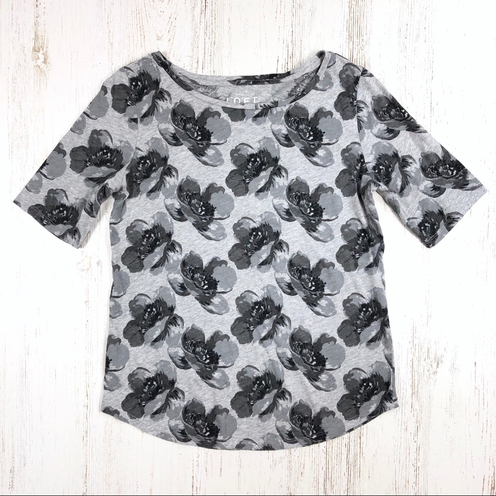 Ann Taylor LOFT floral top S t-shirt